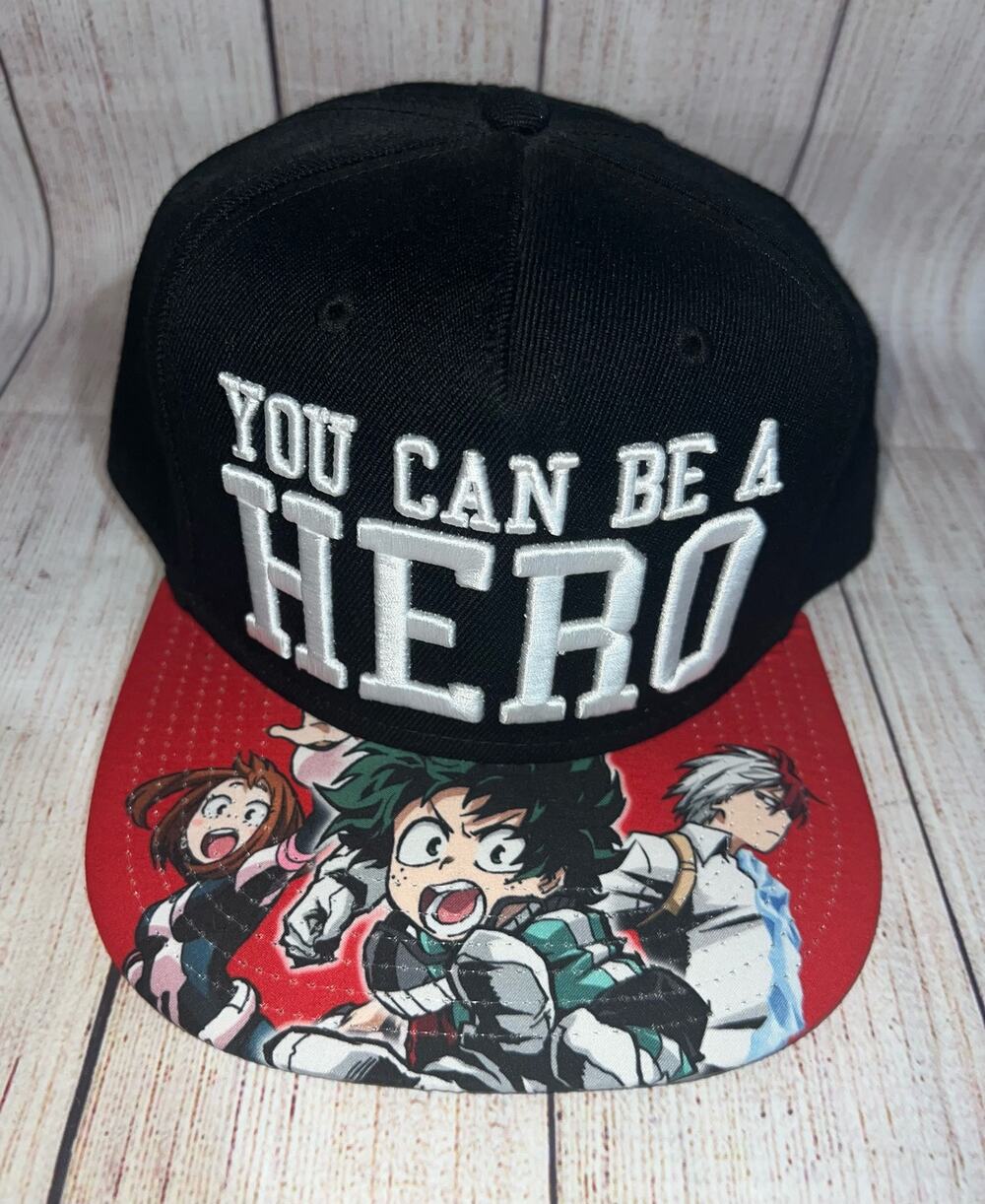 My Hero Academia YOU CAN BE A HERO Deluxe Snapback Hat NEW! BIOWORLD